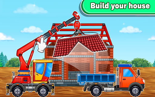 Truck Games Build House Kids 2